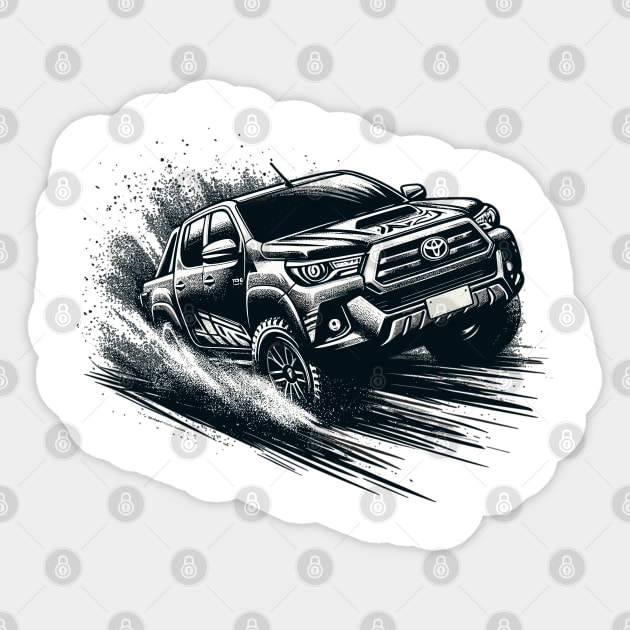 Toyota Hilux Sticker by Vehicles-Art